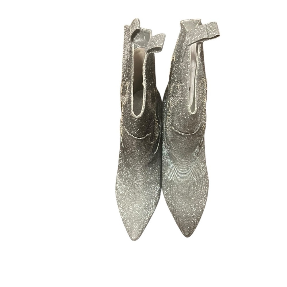 MIA Silver Rhinestone Sparkle Western Cowboy Boots Women’s 9 - Picture 6 of 11